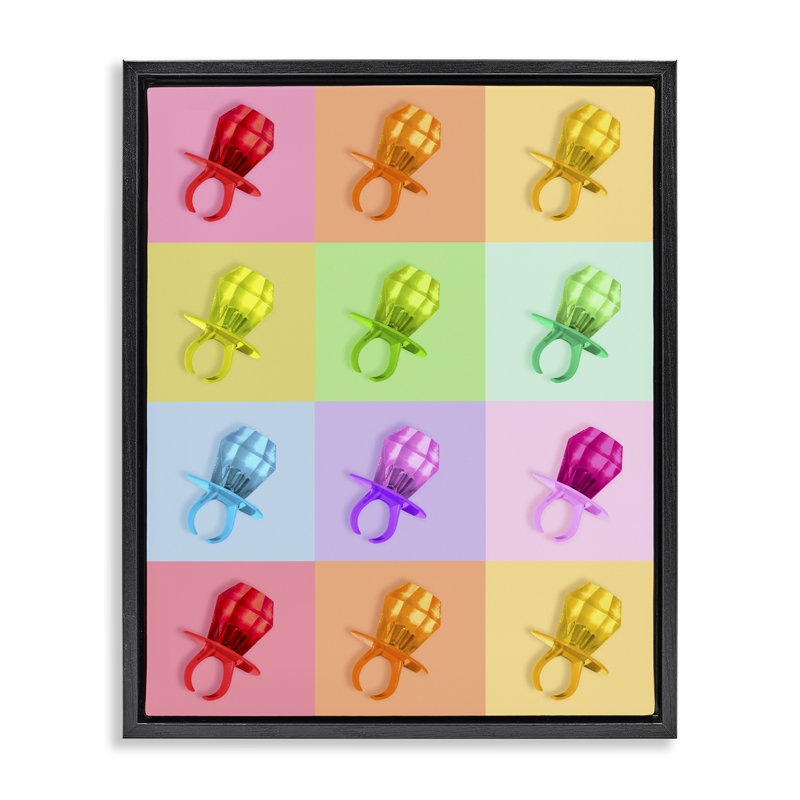 Cadre flottant Candy, 31 x 25, Jet Black Floater Framed