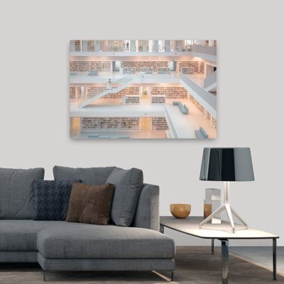 Stadtbibliothek 04 Abstract Contemporary Architecture Wall Art