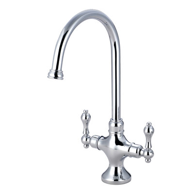 Double Handle Kitchen Faucet with Side Spray