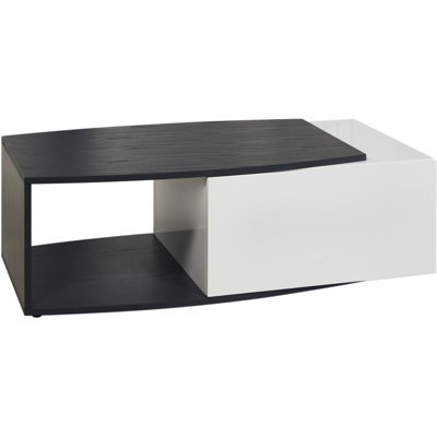 Rick Solid Wood Block Coffee Table with Storage