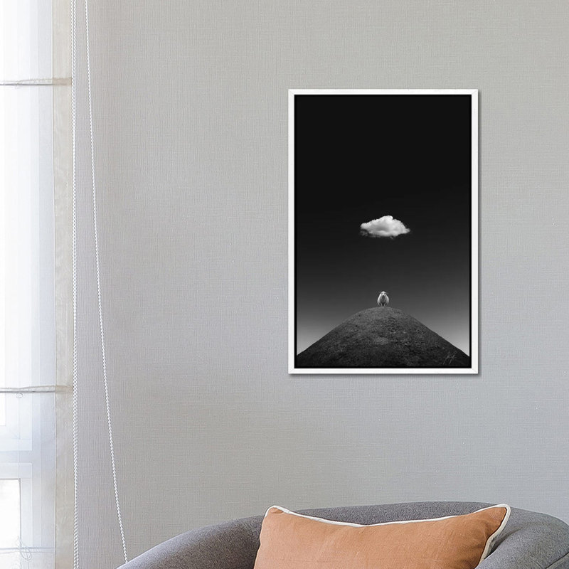 The Illuminated Sheep 1 Piece Wall Art on Canvas, 66.04 cm H x 45.72 cm W, White Framed