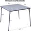 Table pliante Brunhilde 33,5 pouces à économie de place pour le bureau à domicile, petits espaces intérieurs, table pliable portable pour la salle à manger extérieure, patio, terrasse, balcon, piscine, aucun assemblage requis-400948991