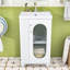 Meuble-lavabo moderne avec lavabo en céramique, tablettes de rangement réglables, armoire-1769220698