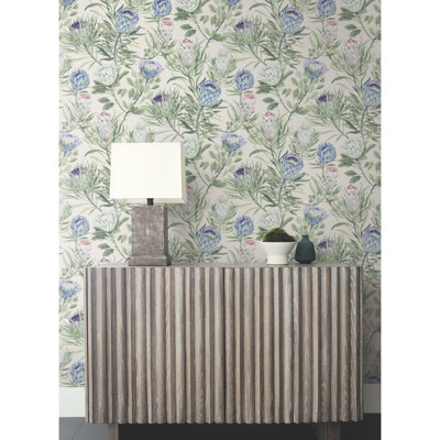 Rouleau de papier peint L 27 pi x l 27 po Protea