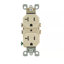 Leviton 20 Amp 125 Volt Duplex Ivory Tamper Resistant Outlet 5-20R 1 Pack