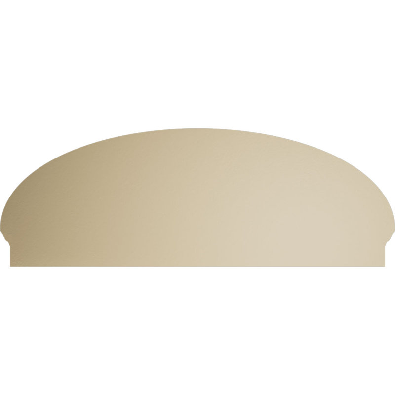 Fronton en uréthane Elliptical Signature, brun clair apprêté, 58 po x 21,375 po x 2,75 po, Combinaison, 4 rayons