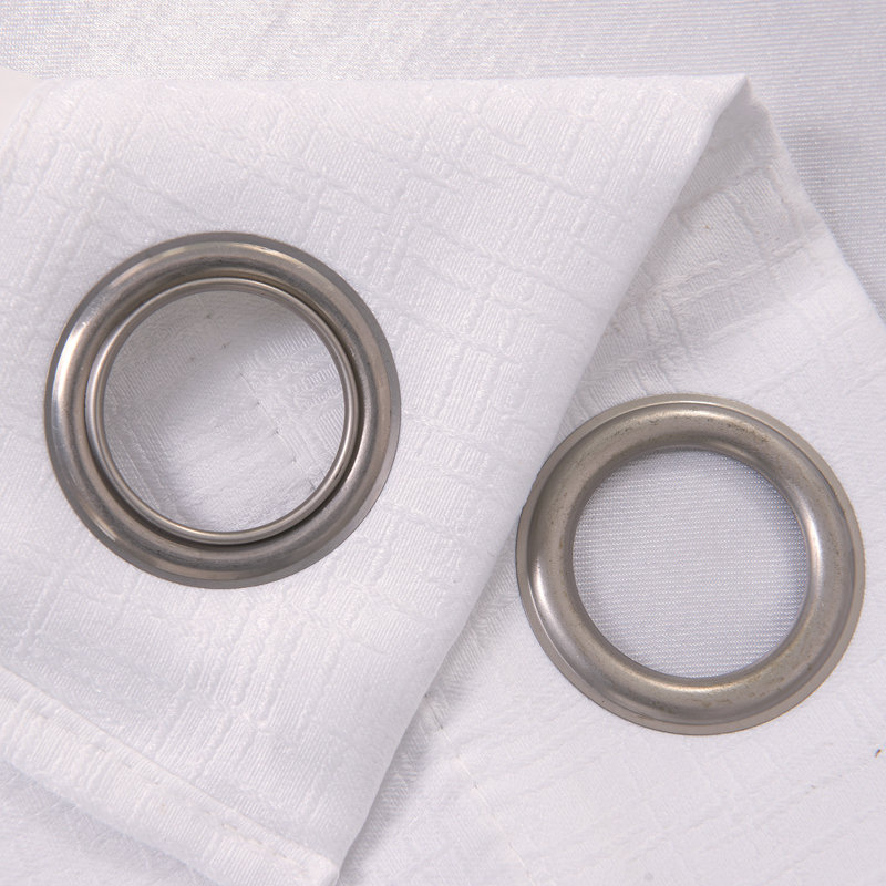 Paire de rideaux occultant avec œillets Lynx, L 52 po x L 95 po, Blanc