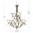 Kichler Dover Brushed Nickel 9-Light 2-Tier Chandelier with Etched Seeded Glass Shades-747559460