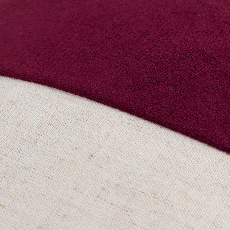 Coba Striped Square Throw Cushion, Red