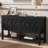 Elegant Entryway Table With Distinctive Polygonal Door Design, Perfect For Study, Entryway, Hallway, Living Room, And Foyer Decor-379808829