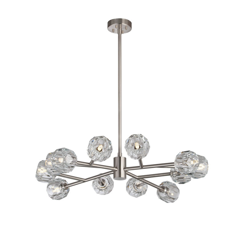 Misner 12 - Light Sputnik Chandelier, Silver