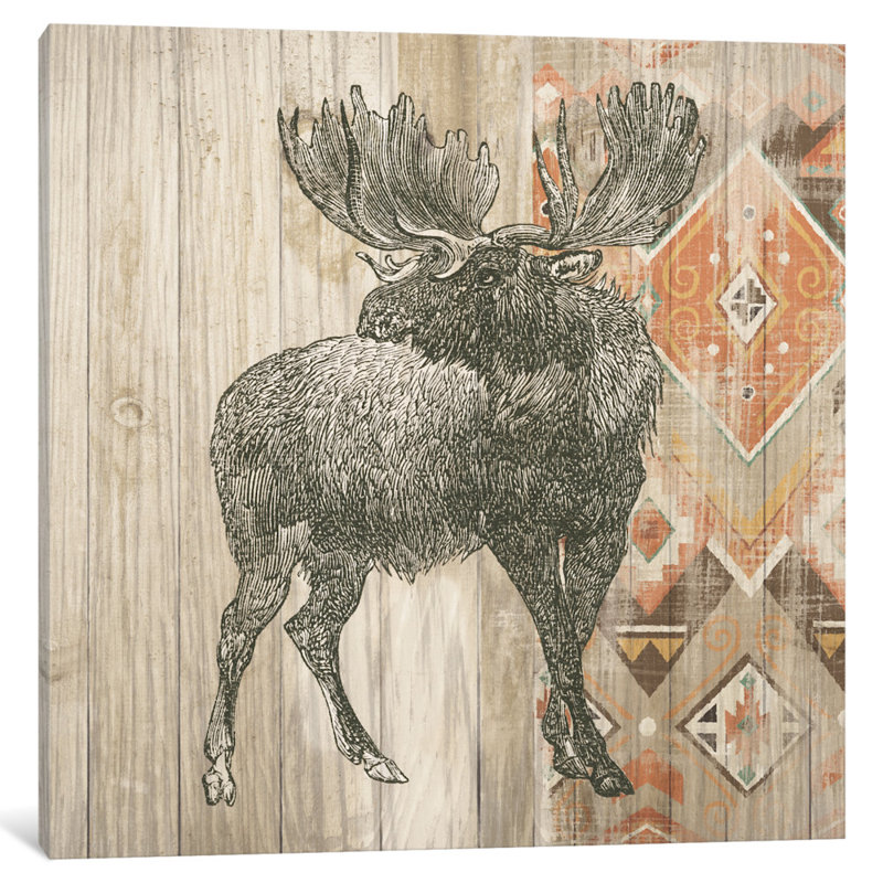 Impression sur toile tendue, Natural Natural Lodge Southwest, H 12 po x l 12 po x P 1,5 po, Toile tendue, Pas de tapis