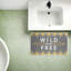 Desert Boho Wild & Free Printed Plush Bath Mat and Bath Rug, design by Alison Tauber, 18"x30"