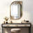 Golden Klimt Oval Mirror