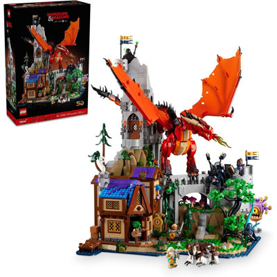 LEGO Ideas Dungeons & Dragons: Red Dragon's Tale Building Set, 3745 Pieces, 18+