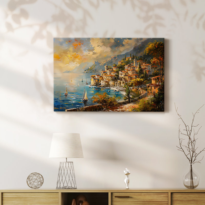 LANDSCAPE CCLXII - Toile tendue avec châssis de qualité supérieure - Prêt à être accroché, H 12 po x l 18 po