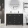Wimer 48" Double Bathroom Vanity Base Only, Sink Top not Included, Assembly Required