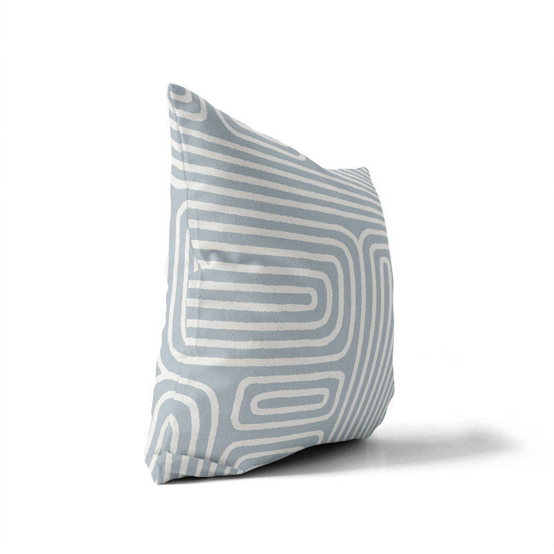 Coussin Timeless Walk, Bleu ardoise, H 20 po x l 20 po