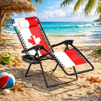Méridienne Zero Gravity, fauteuil inclinable pliable réglable avec plateau latéral amovible et coussin d'appui-tête, fauteuil de patio portatif pour le camping, la plage, la cour arrière, supporte 330 lb