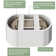 55"x27.6" Oval Bathtub with Chrome Overflow and Pop-Up Drain