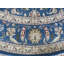 Tapis oriental bleu noué à la main 8 pi 1 po x 8 pi 2 po G14760