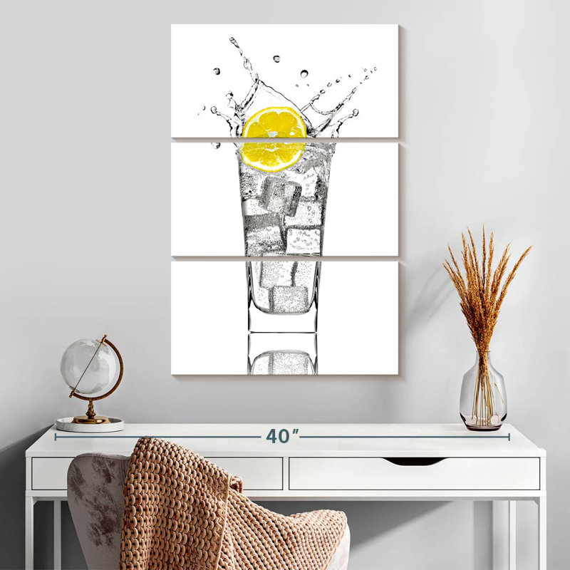 Yarlin Lemon Soda Water, 32" H x 20" W