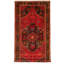Tapis de couloir en Tapis décoratif laine rouge noué à la main des années 1980 5 pi 5 po x 10 pi 11 po