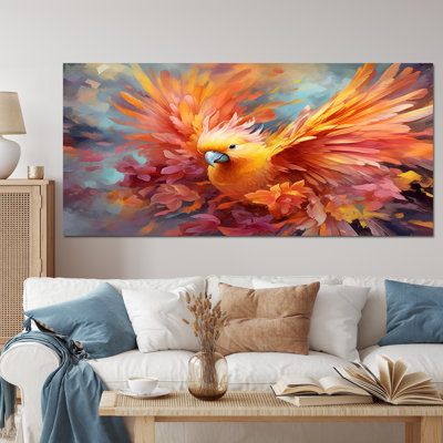 «Tropical Parrot I», art mural sur toile