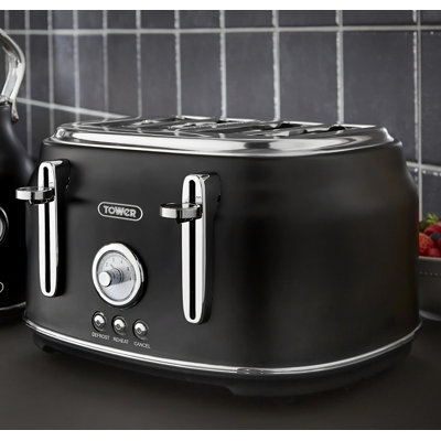 Tower Renaissance 4 Slice Toaster, 7 Browning Levels, Self-Centring Function 1630W