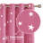 Foil Print Star Blackout Grommet Top Curtains (Set of 2)-102058893-102058898