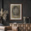 Art mural vintage rétro encadré pour chambre à coucher - 26 po x 36 po brun-2061217570