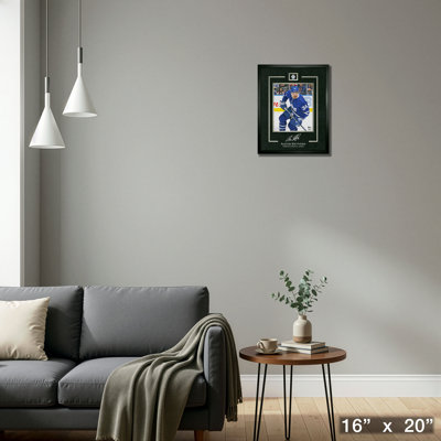 Cadre Auston Matthews réplique cadre 16 x 20 feuilles d'érable