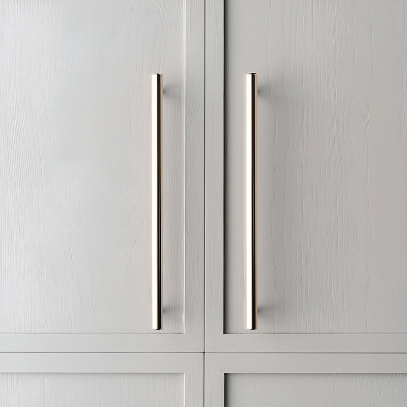 2Pcs Gold Furniture Pull Handles, 128mm