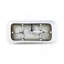 Baignoire autoportante blanche autoportante 59 po en acrylique avec trop-plein et drain chromés 59 po