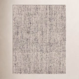 Coltrane Handmade Solid Gray/ Ivory Area Rug (5'X8')