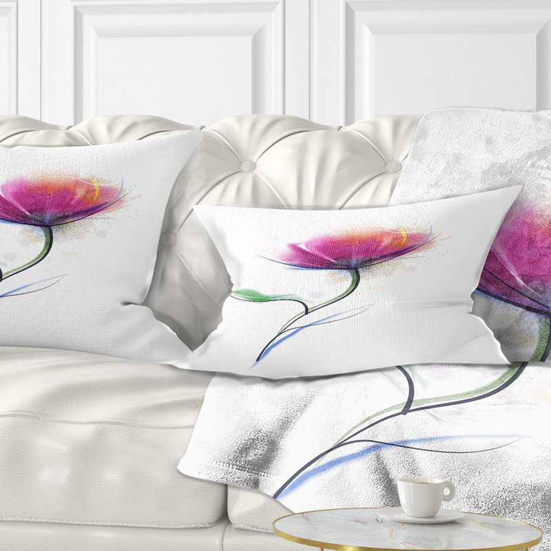 Dessin à l'aquarelle à motif floral