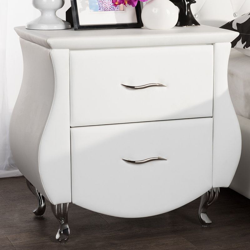 Mersudin 25.16'' W Nightstand, White