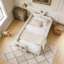 Lit plateforme tapissier simple avec tête de lit en forme d'oreille de lapin-1538537988