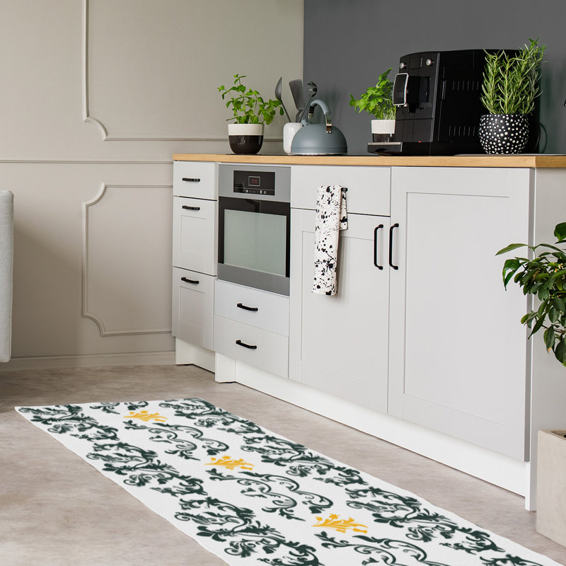Tapis de couloir blanc