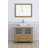 Ravenna 36" Freestanding Single Sink Bathroom Vanity with Engineered Marble Top and Matching Mirror-719126196-712313581
