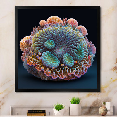 Décoration murale colorée hyperbolique Deep Sea Coral I - bord de mer