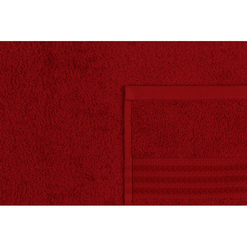 Premium Hand Towel, 100% Cotton, 19.7 x 35.4 inches | 500 g/m², Super Absorbent & Soft | Machine Washable at 104°F | Vibrant Red Color, Perfect for Bath, Gym, or Kitchen | Luxurious Comfort & Durability