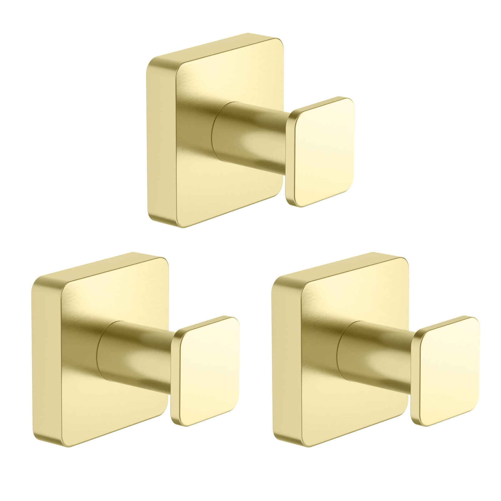 Blaze Wall Mounted Robe Hook, Brushed Gold