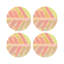 Sous-verres ronds en cuir tropical-119015390