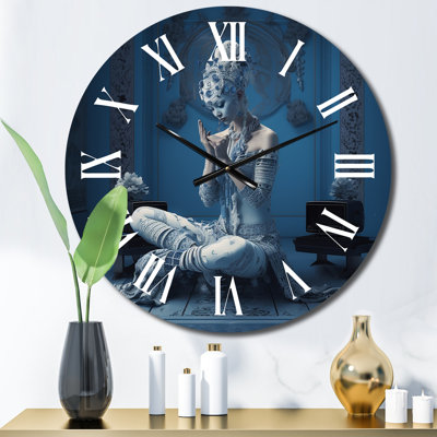Horloge murale en métal