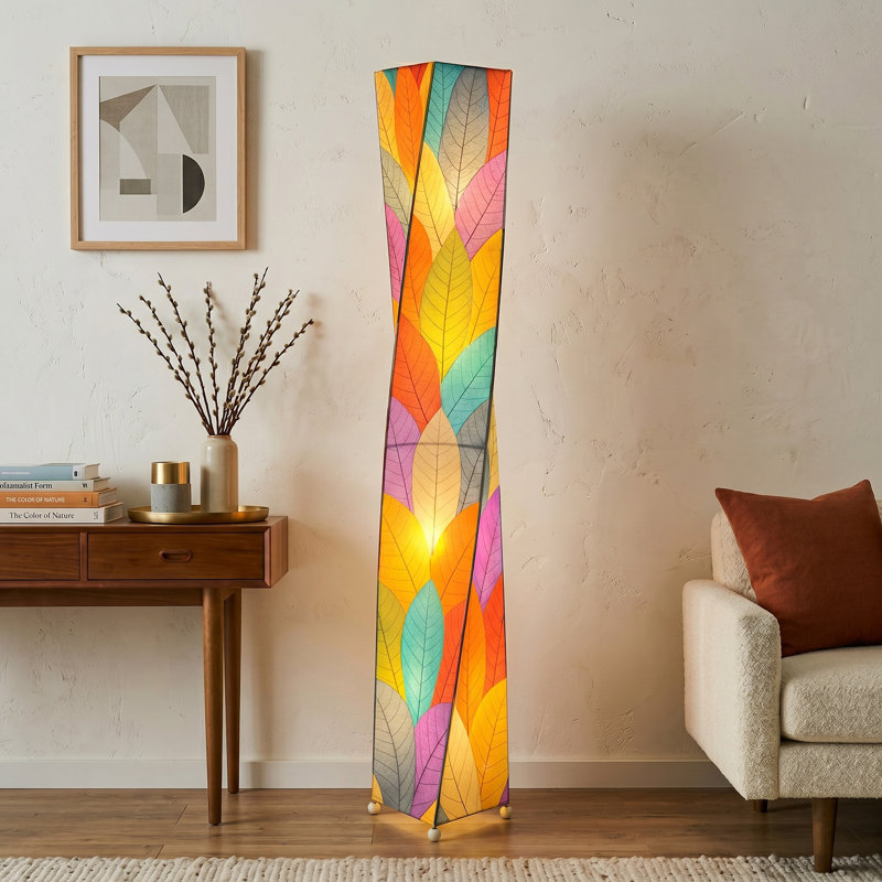 Gertie 72'' Novelty Floor Lamp, Red/Green/Brown