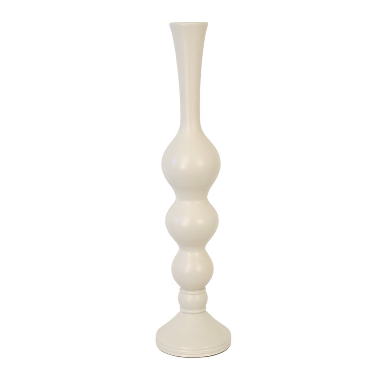BUBBLE VASE - LIGHT WOOD, 27.5" H x 6.5" W x 6.5" D