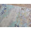 Tapis bleu en laine noué à la main de conception unique 6 pi 1 po x 9 pi 2 po Maijah