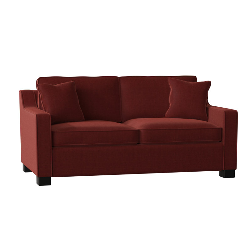 Aceyon Upholstered 71'' Loveseat, Espresso, Entice Brick