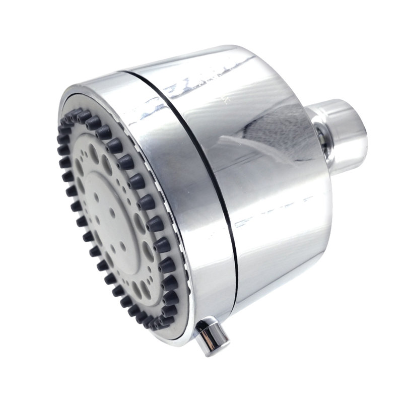 Kingston Brass Vilbosch 3-Inch Round 5-Function ABS Shower Head, Polished Chrome
